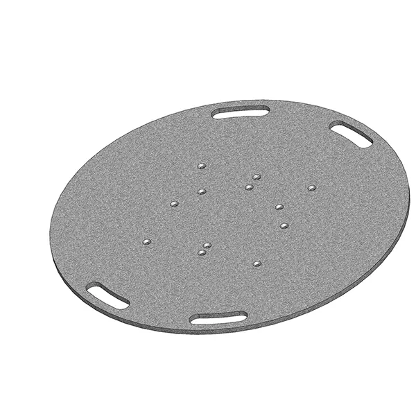 [EMB-R80] Embase lourde ronde 80 kg (+ manchons)